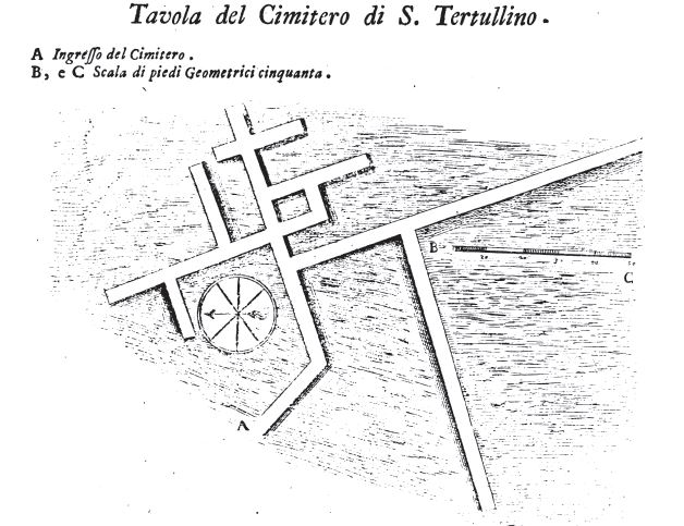 Planimetria-catacombe-Tertullino-Boldetti